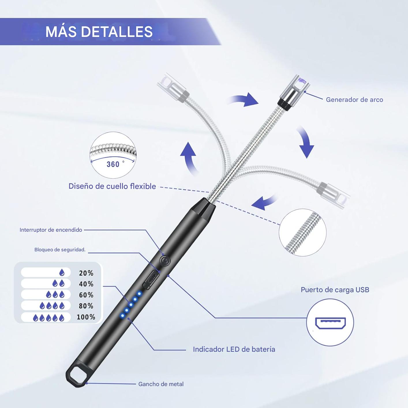 Encendedor Eléctrico RECARGABLE